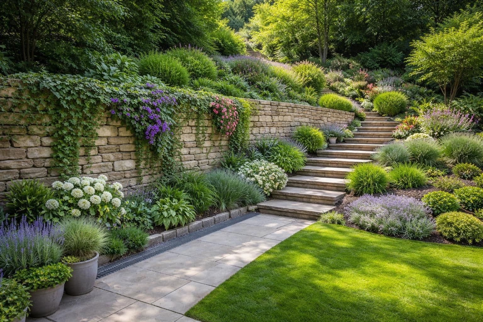 découvrez comment entretenir et valoriser vos jardins et murs de soutènement existants pour un extérieur harmonieux et durable.