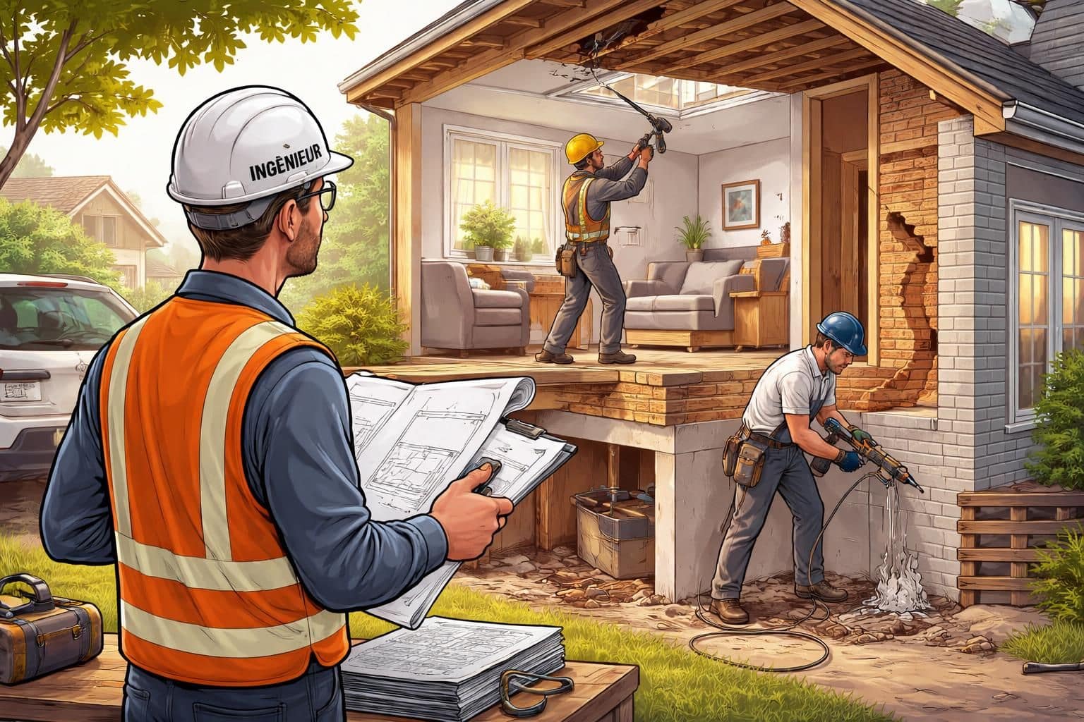 découvrez nos conseils et solutions pour réaliser des travaux de structure en toute sécurité dans une maison habitée, sans perturber votre quotidien.