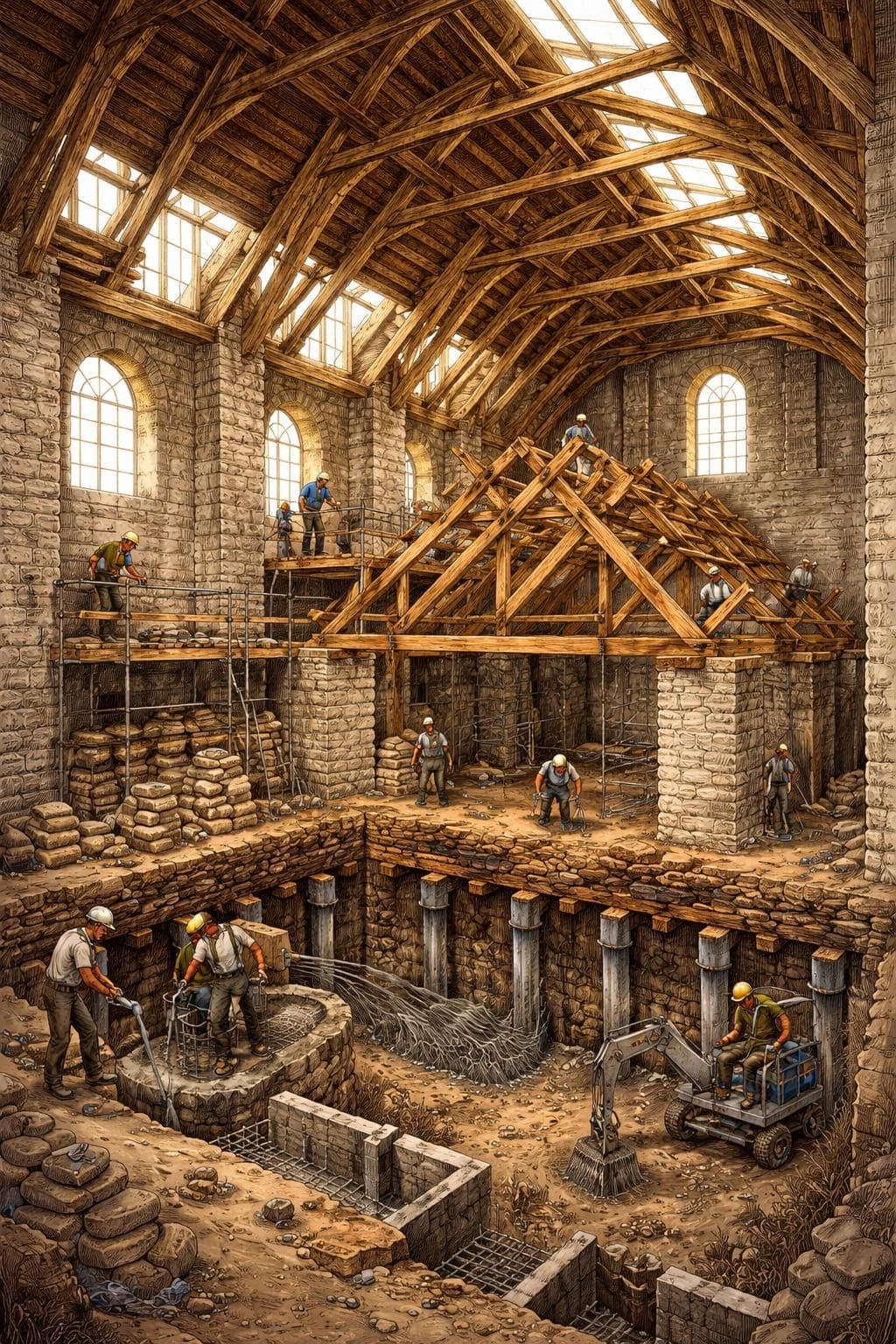 d&eacute;couvrez les d&eacute;fis du gros &oelig;uvre et les contraintes souvent invisibles dans les maisons anciennes pour mieux pr&eacute;parer vos r&eacute;novations.