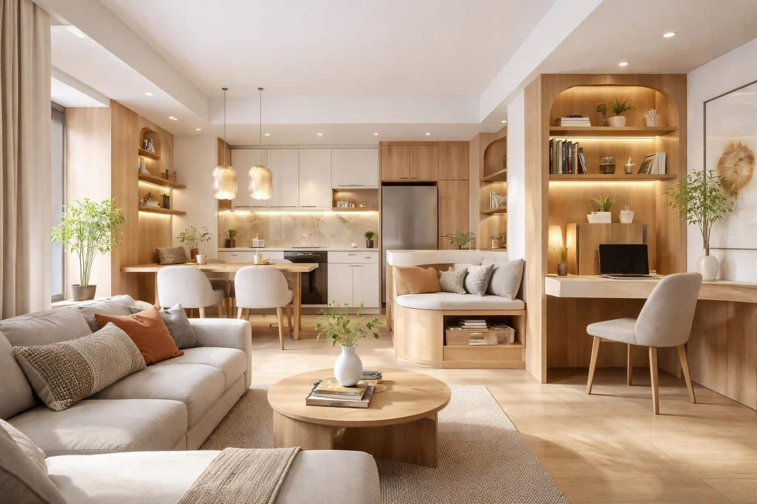 découvrez comment un aménagement intérieur bien pensé peut transformer un logement malgré un plan initial défavorable, optimisant ainsi l'espace et le confort.